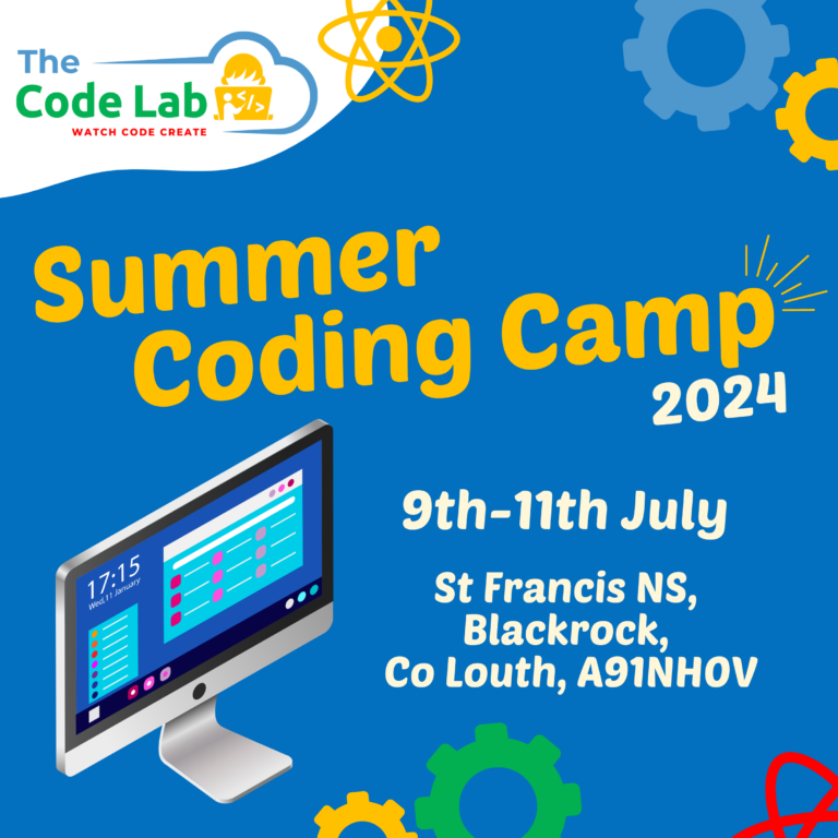 9th – 11th July, St Francis NS, Summer Coding Camp 2024 - The Code Lab